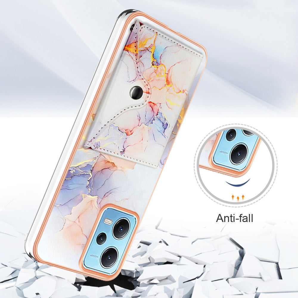 YB Leather Coating Series-9 for Xiaomi Redmi Note 12 5G (Global) Case Kickstand IMD Card Slot PU+TPU Cover YB Leather Coating Series-9 for Xiaomi Redmi Note 12 5G (Global) Case Kickstand IMD Card Slot PU+TPU Cover